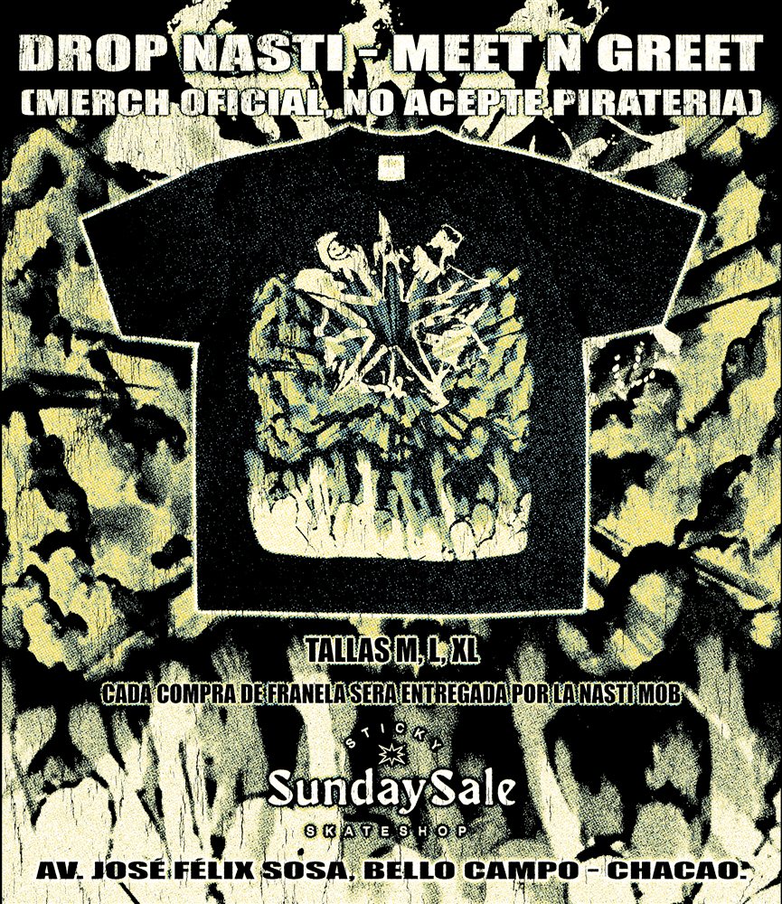 Nasti sky t-shirt flyer